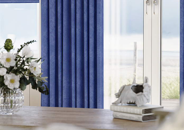 Faux Suede, Cornflower - Made to Measure Curtains - Image 5
